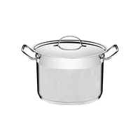 Olla Alta Tramontina Profesional de Acero Inoxidable y Tapa Plana 24 cm 7.8 L