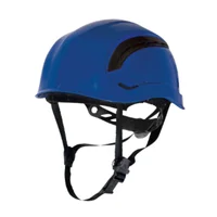 Casco de Obra Ventilado ABS para Trabajos en Altura Azul Set X 5 Unidades