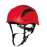Casco de Obra Ventilado ABS para Trabajos en Altura Rojo Set X 5 Unidades