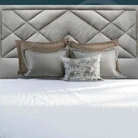 Cabecero King  de Lujo Acacio 200X150 Gris Ecocuero