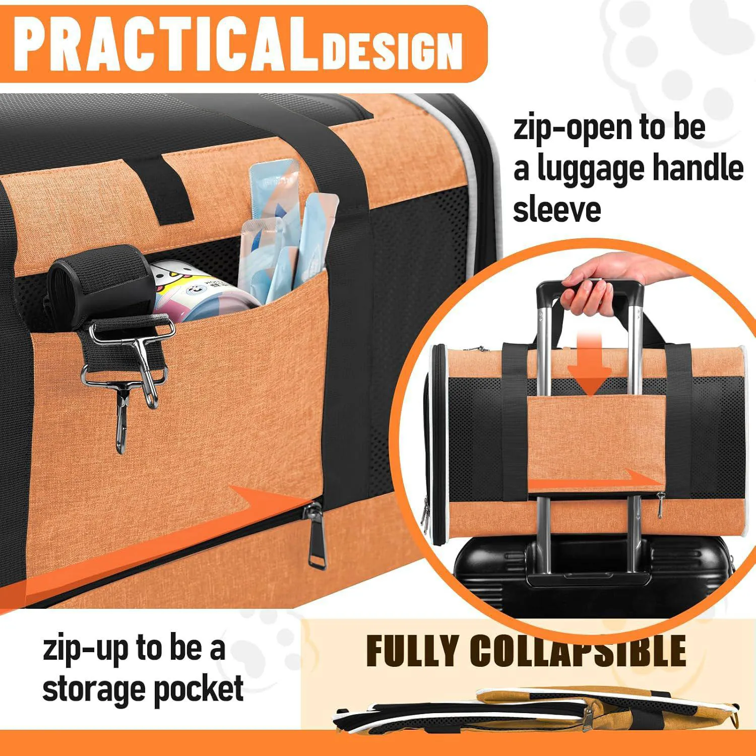 Bolsa de Transporte Premium Grande para Mascotas GAPZER 5