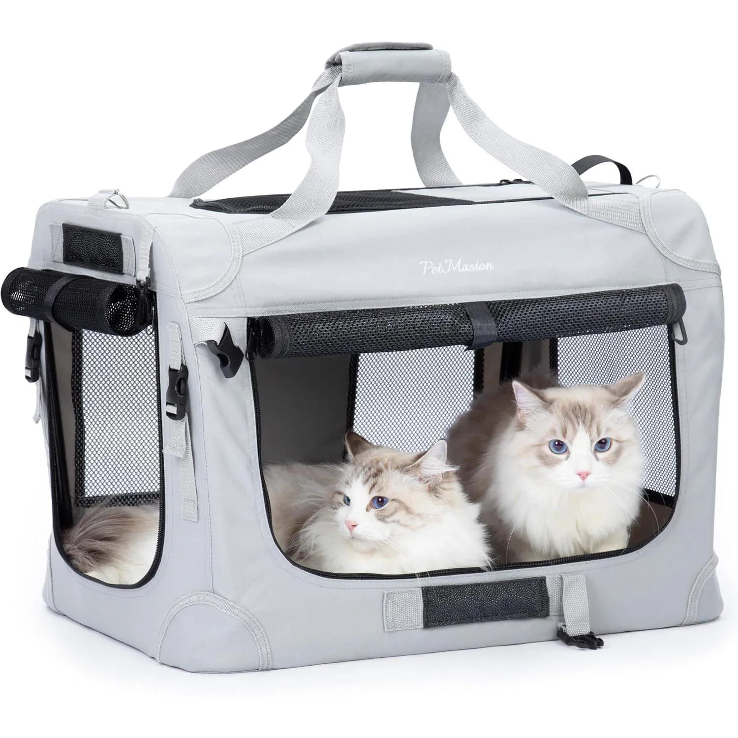 Guacal XL para Gatos y Perros PetMasion Plegable y de Lados Suaves de 61 x 42 x 42 cm