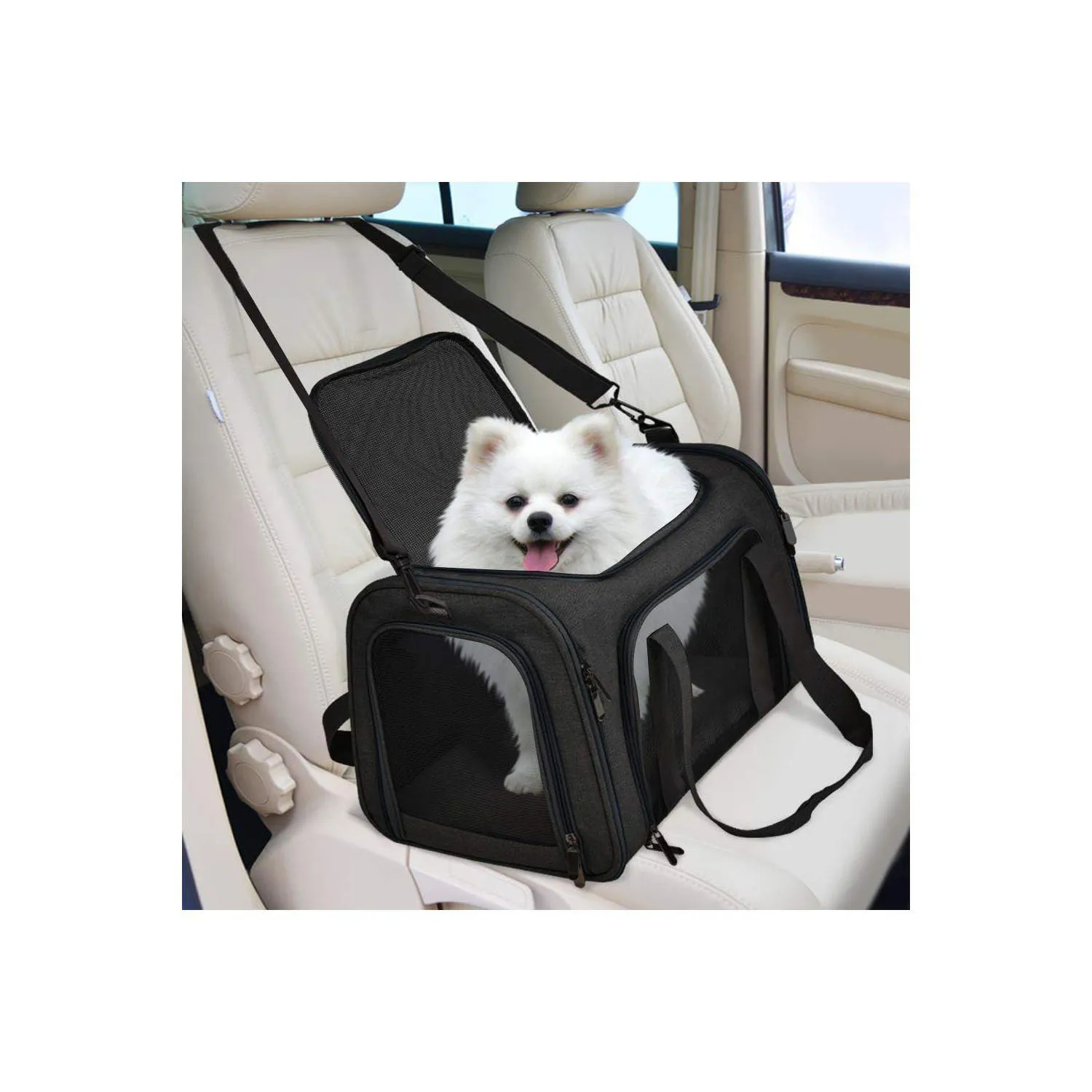 Guacal Grande Henkelion para Gatos y Perros Color Negro 6
