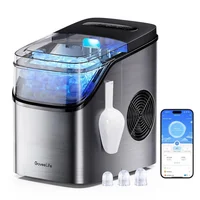 Goveelife Máquina para Hacer Hielo GoveeLife Portátil con Control de Voz y Luces RGB Autolimpiantes