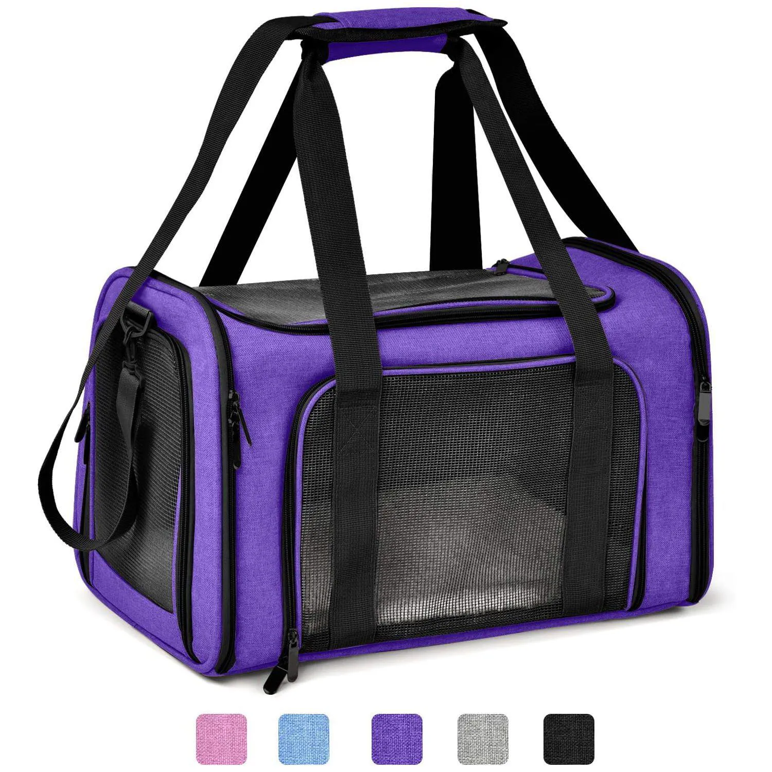 Guacal de Mascotas Henkelion de 51 x 33 x 33 cm Color Morado