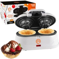 Máquina de Conos de Waffle MasterChef Doble Cono Antiadherente 1200W