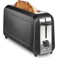 Tostadora de Ranura Larga Hamilton Beach 900W con 7 Niveles de Tostado