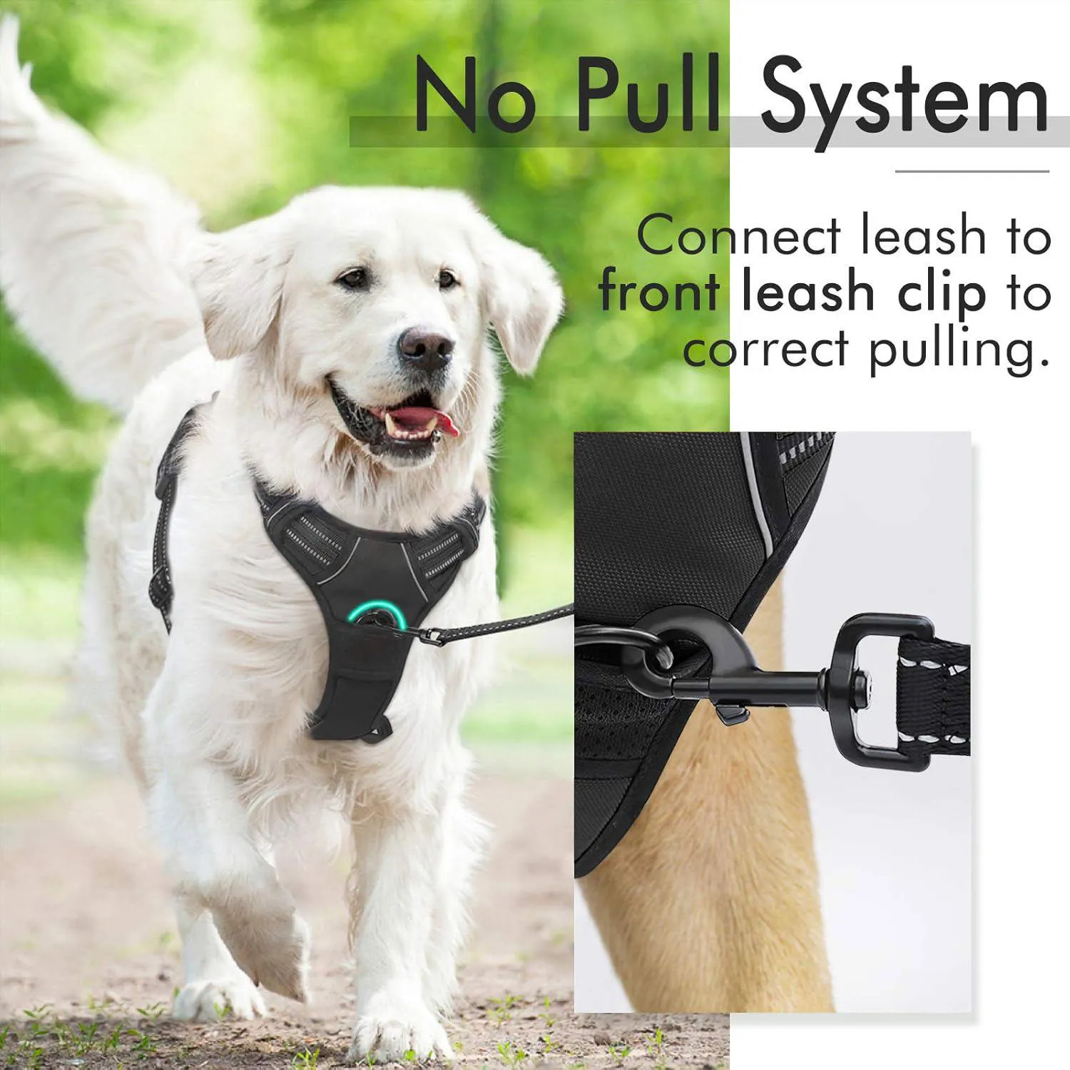 Arnés No-Pull Ajustable para Perros Rabbitgoo 5