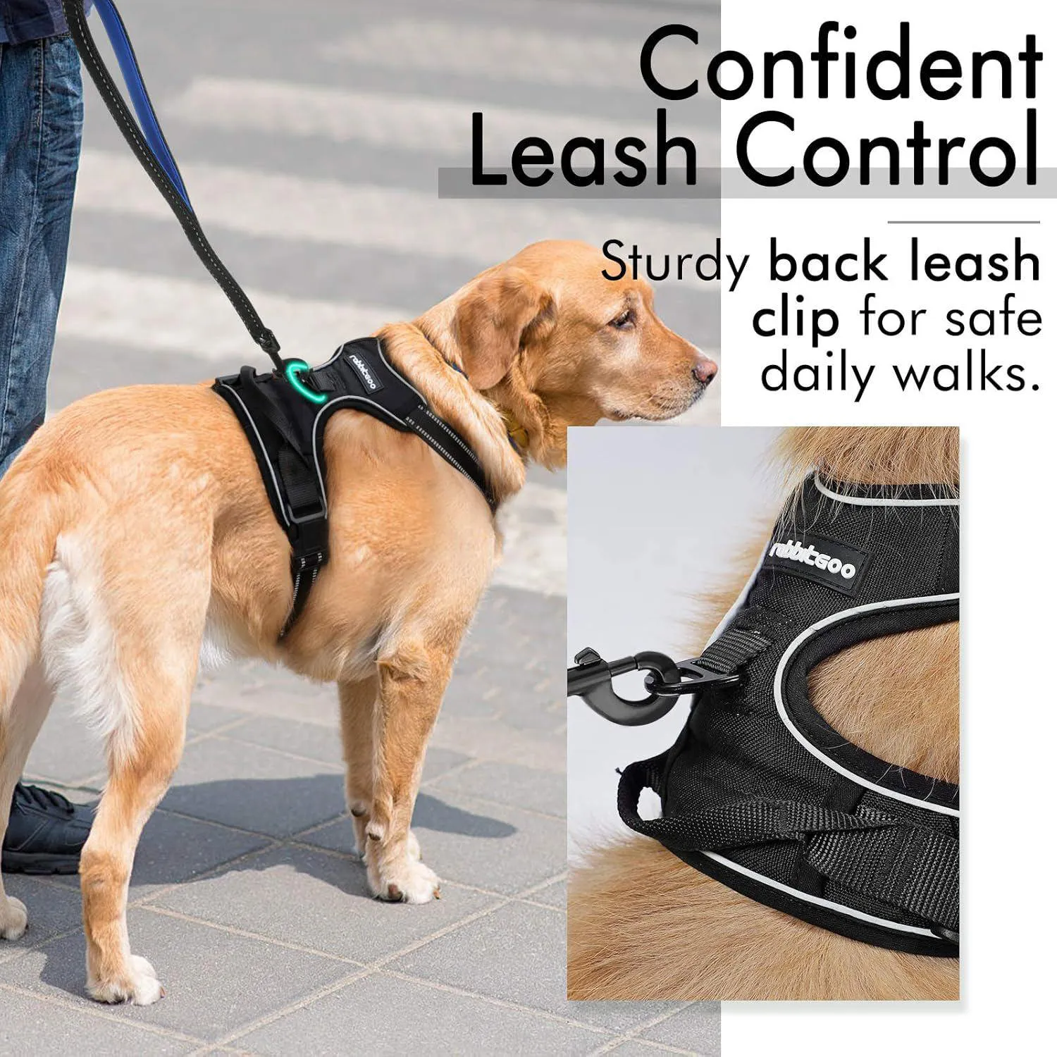 Arnés No-Pull Ajustable para Perros Rabbitgoo 6