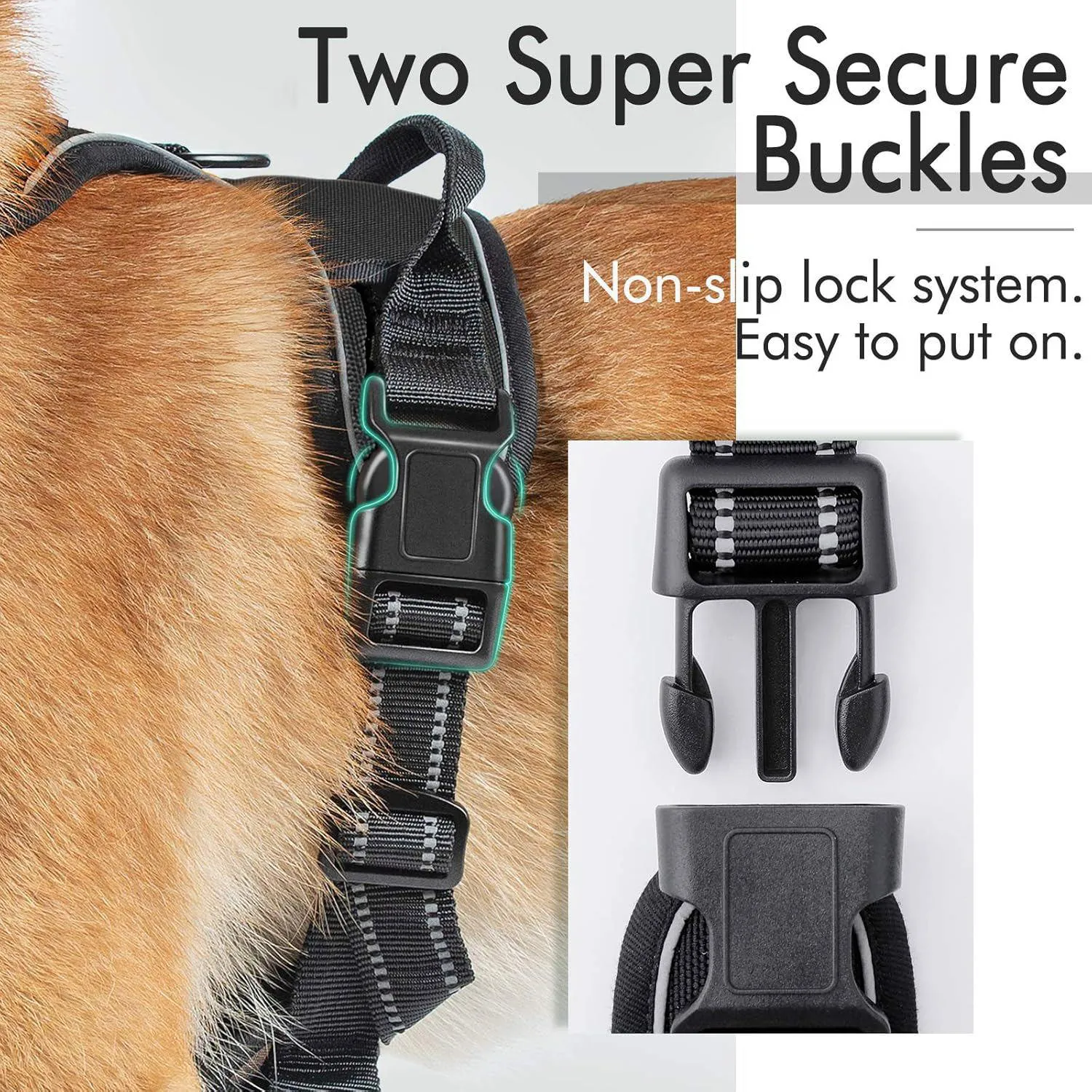 Arnés No-Pull Ajustable para Perros Rabbitgoo 7