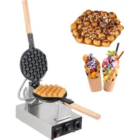 Waflera de Burbujas Towallmark 1400W Antiadherente Doble Cara Acero Inoxidable
