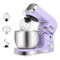 Batidora de Pie Kitchen in the Box 3L 300W 6 Velocidades Portátil Color Morado
