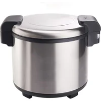Calentador de Arroz Winco en Acero Inoxidable para 100 Tazas