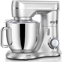 Mini Angel Batidora de Pie Mini Angel 5QT 380W 10 Velocidades Cabezal Inclinable Acero Inoxidable
