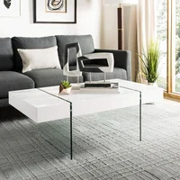 Mesa de Café Safavieh con Patas de Vidrio