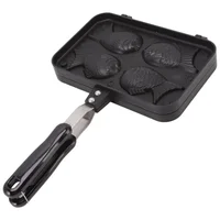 Waflera para Hacer Taiyaki Zerodis Antiadherente con Mango Antiquemaduras