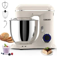 Batidora de Pie CEBORY 3 en 1 6.5QT 660W 10 Velocidades