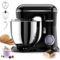 Batidora de Pie CEBORY 3 en 1 6.5QT 660W 10 Velocidades