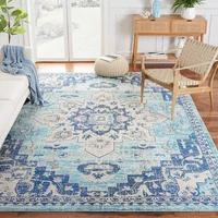 Tapete Safavieh Madison MAD473M 244 cm x 305 cm Color Azul Marino