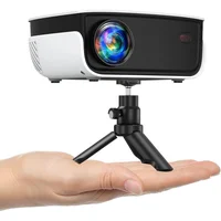 Mini proyector NICPOW para exteriores e interiores pantalla de 240" resolución 1080P brillo 7500 lúmenes