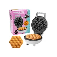 Mini Waflera de Burbujas CucinaPro 350W Antiadherente con Recetas