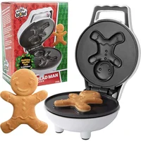Mini Waflera Waffle Wow Hombre de Jengibre 4 Pulgadas Antiadherente