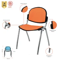 Silla interlocutora Isosped Negro Mundial De Sillas