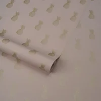 Papel De Colgadura Rosado Tropical 53Cm X 10Mt 68564029