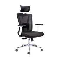 Silla de escritorio Ergonómica Negro Divioffice Portugal Marco Blanco