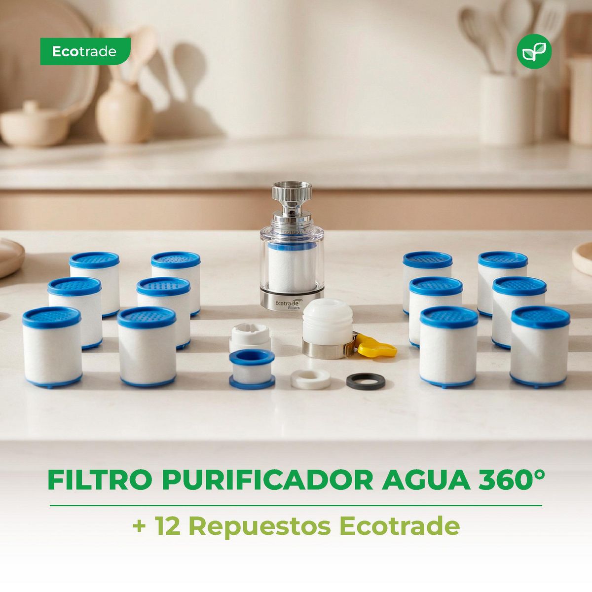 Filtro Purificador Agua 360° Mas 12 Repuestos Ecotrade ECOTRADE FILTERS ...