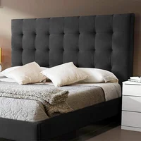 Combo Cama Con Colchón Pillow Queen Luxury 160X190X140 Gris Plomo