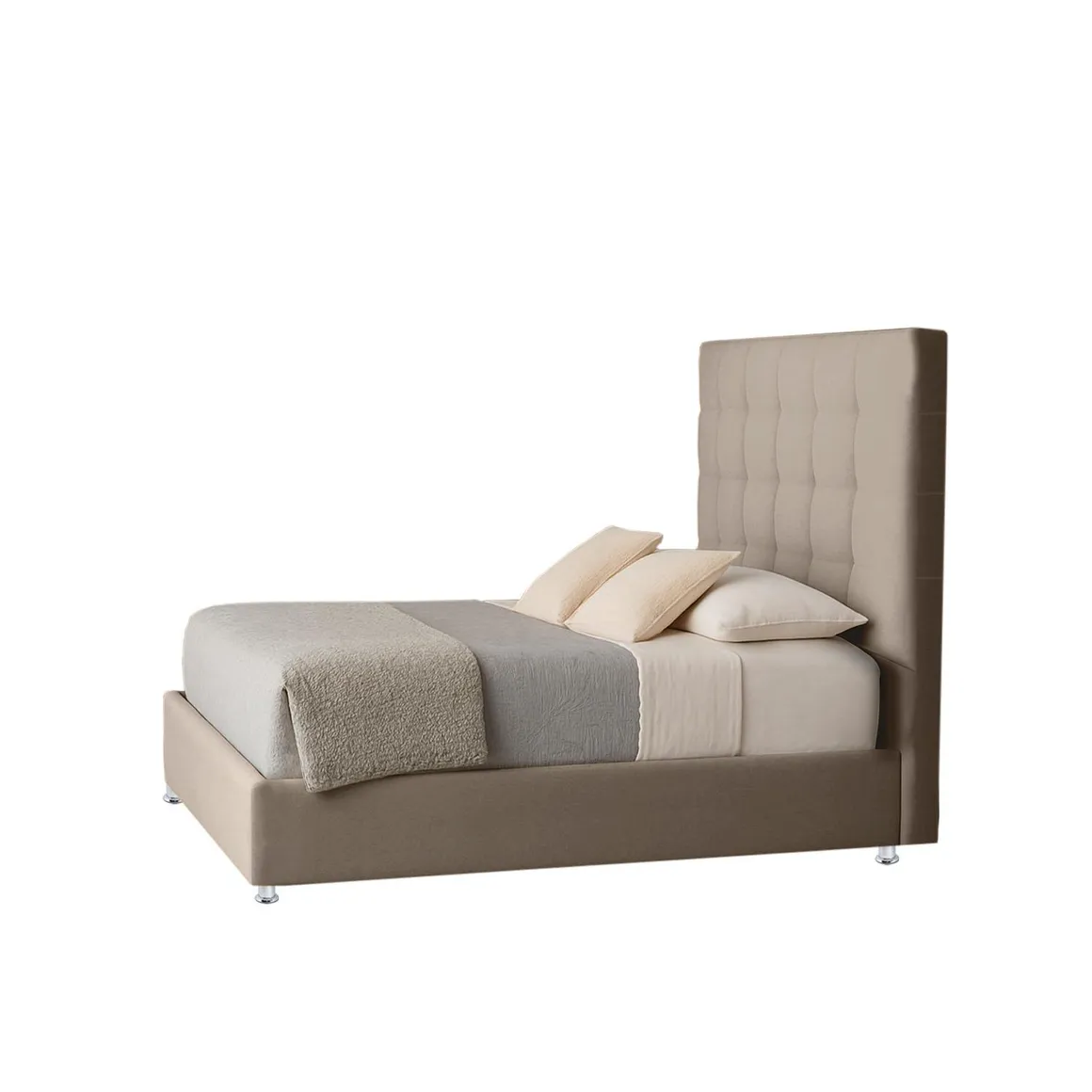 Combo Cama con Colchón Pillow King Luxury 200X200X140 Taupe ...
