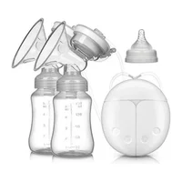 Extractor de Leche Materna Doble Tetero Color Transparente