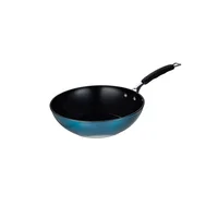 Wok 28x8.0cm Antiadherente Libre de PFOA Aluminio Forjado Inducción Midnight Blue Bergner
