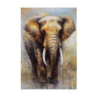 Cuadro 70x100 Cm Gold Elephant