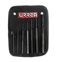 Juego de Punzones Botadores 7 Piezas 1/16'' a 1/4'' Industrial Urrea