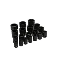Juego de Copas de Impacto Cortas 19 Piezas Pulgadas Cuadro 1/2'' Urrea