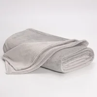 Cobija Flannel Fleece Gris Claro 160x230