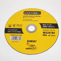 Set X 10 Discos Corta Metal 7 Pulgadas 1.6 X 22.2 Uyustools