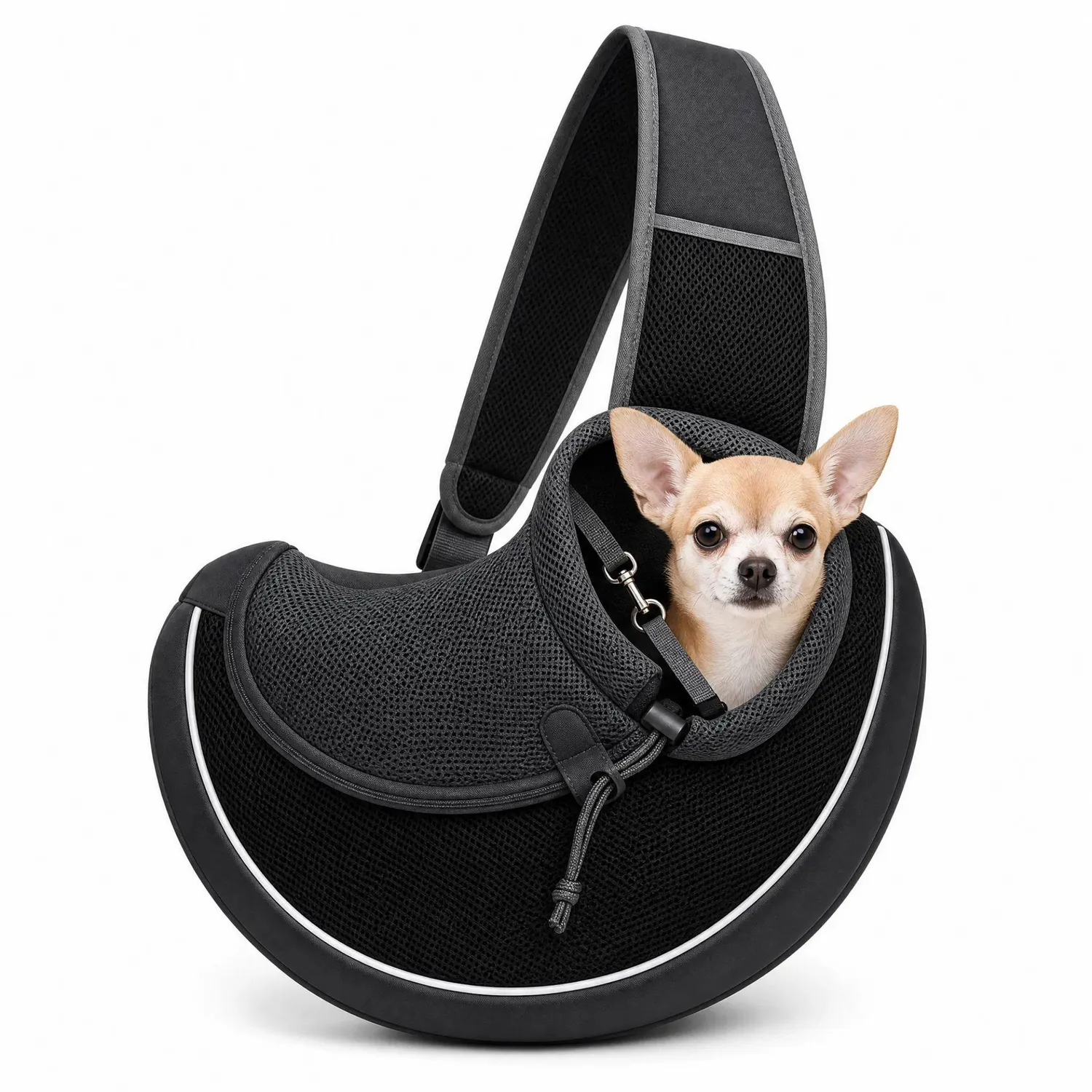 Bolso Cargador Maletín Perro Gato Talla S Color Gris