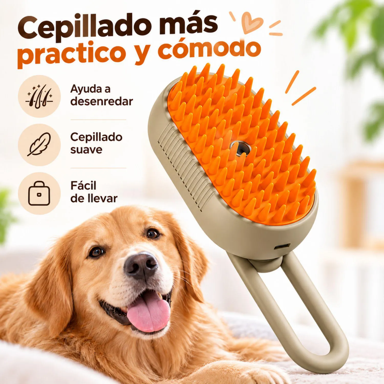 Cepillo de Mascotas de Vapor Expandible Multicolor 5
