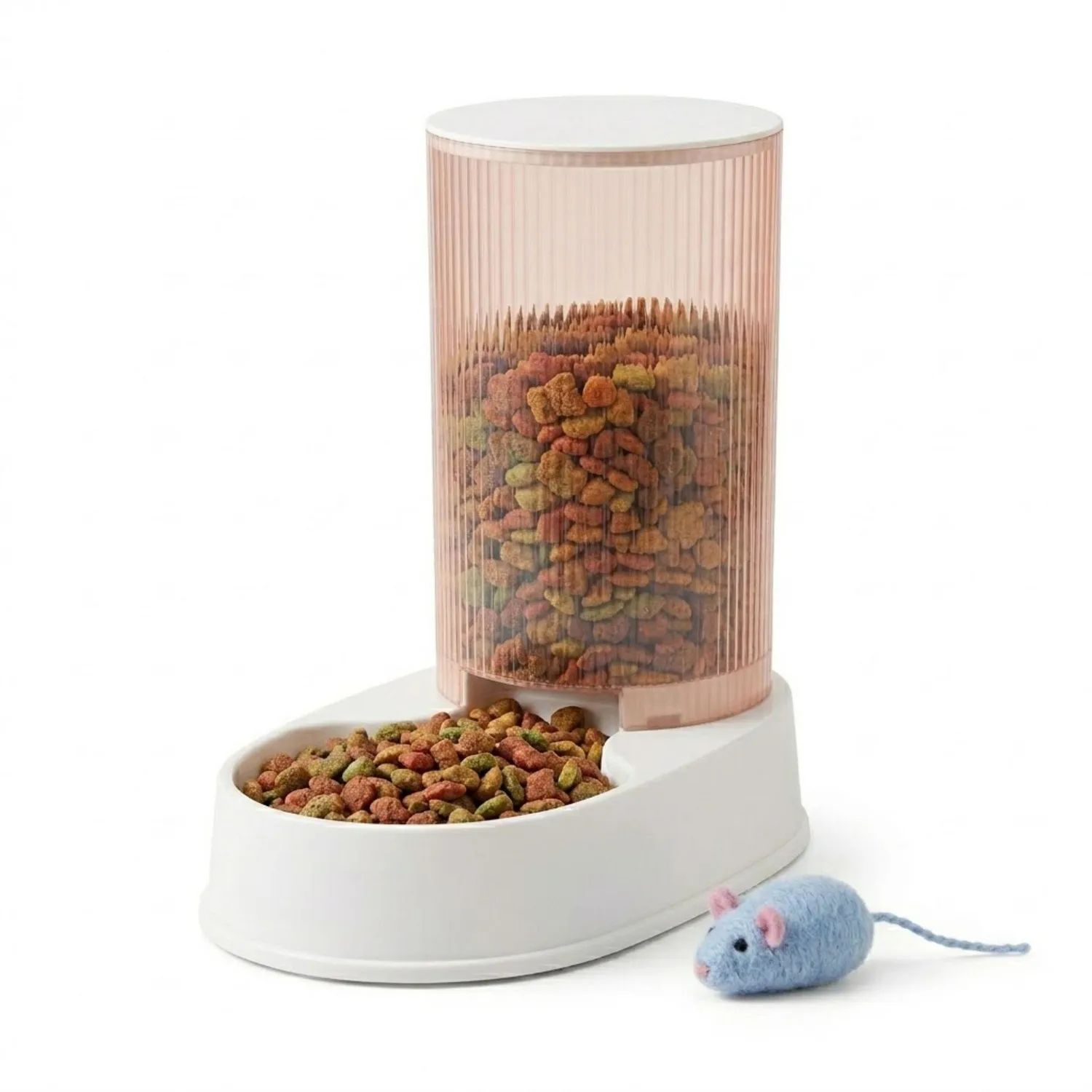 Dispensador Comida Mascotas Automático Color Transparente