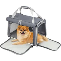 Guacal Suave Plegable Texsens Para Mascotas Con Ventilación Y Cobertura Total