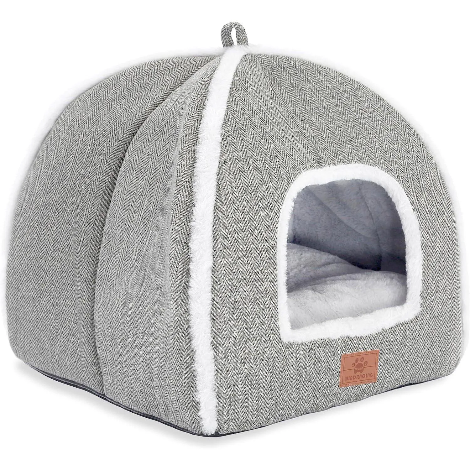 Cama Plegable Para Gatos Con Cojín Lavable Diseño Tipo Tienda De Campaña