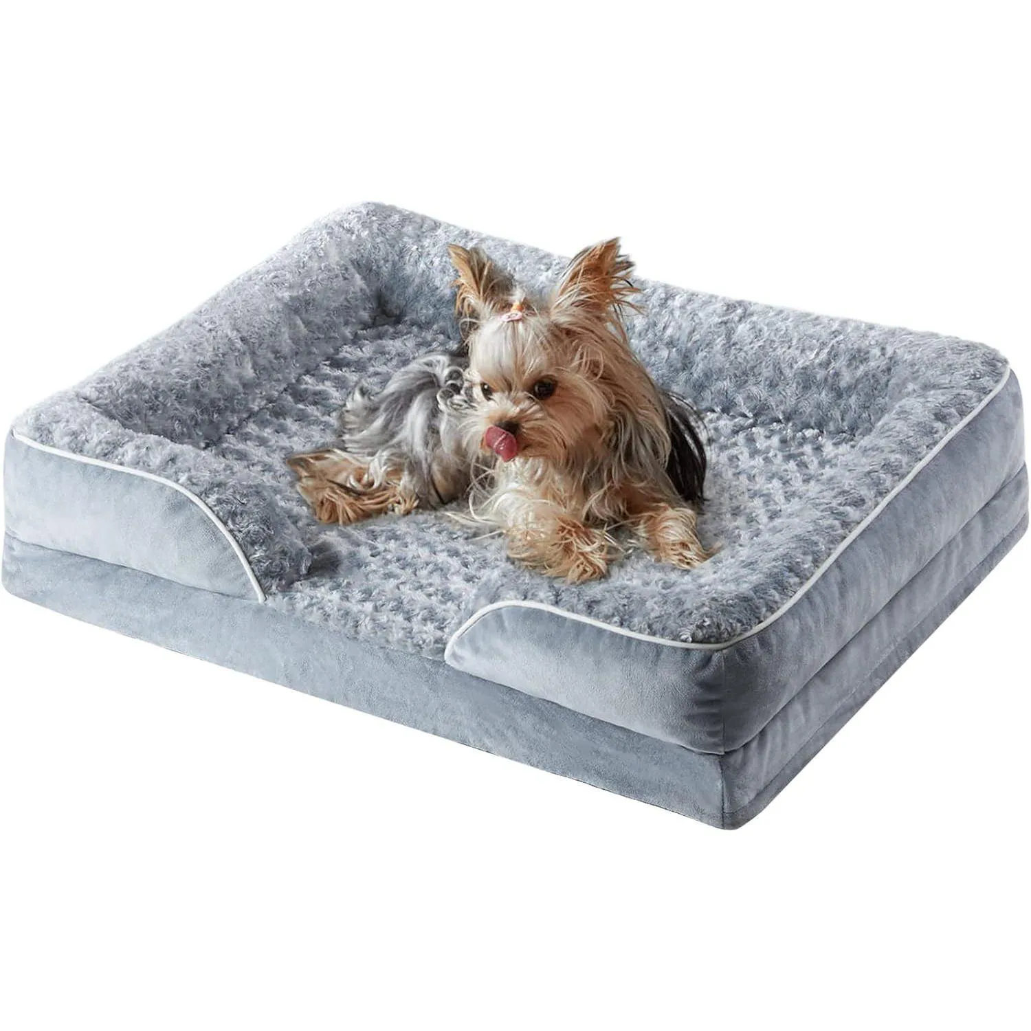 Cama Ortopédica Para Perros Medianos Con Sofá Antideslizante Y Funda Lavable