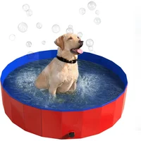 Piscina Plegable PETMAKER de 119 cm con Bolsa de Transporte