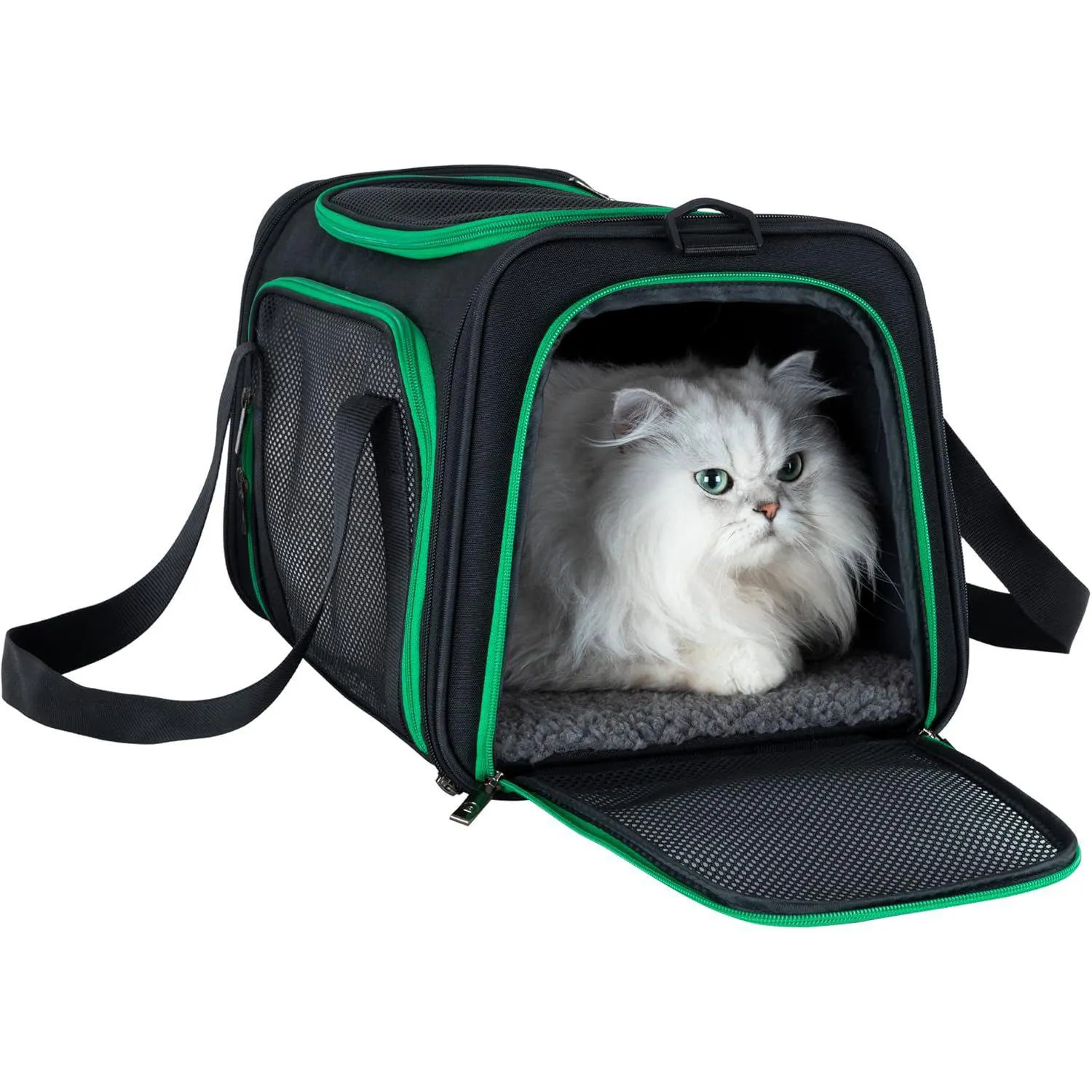 Guacal Liviano Con Carga Superior Para Mascotas Medianas Aprobado Para Viajes