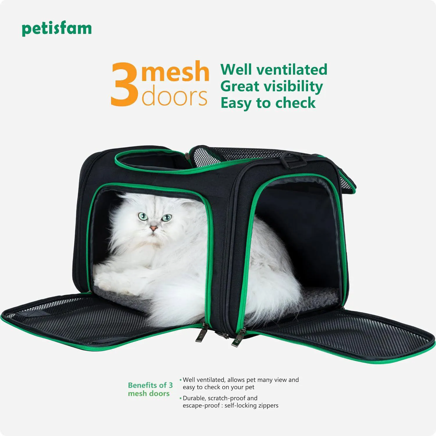 Guacal Liviano Con Carga Superior Para Mascotas Medianas Aprobado Para Viajes