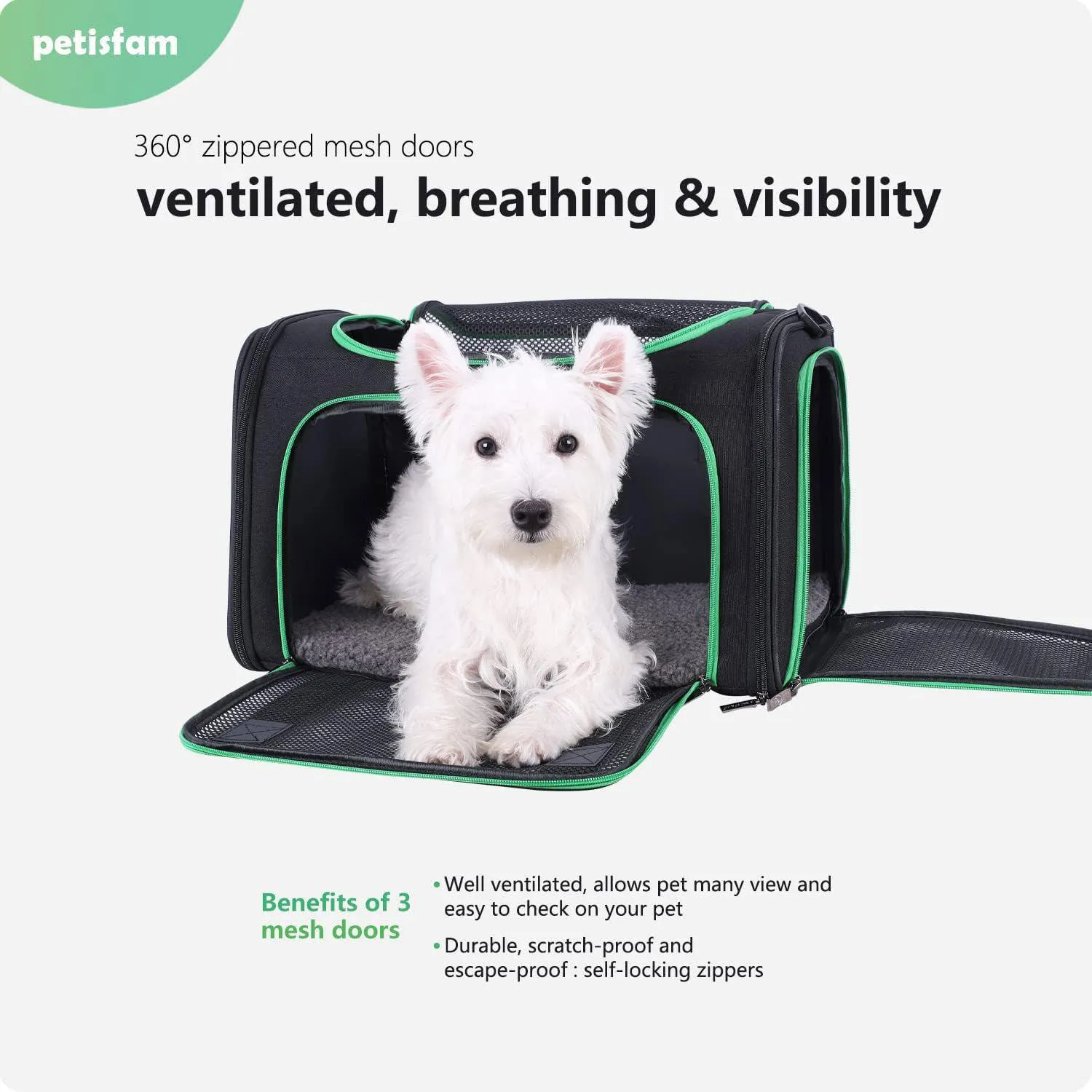 Guacal Liviano Con Carga Superior Para Mascotas Medianas Aprobado Para Viajes 6
