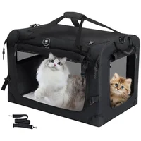 Guacal XL Para Gatos Y Perros Hasta 23 Kg Plegable Portátil Y Seguro